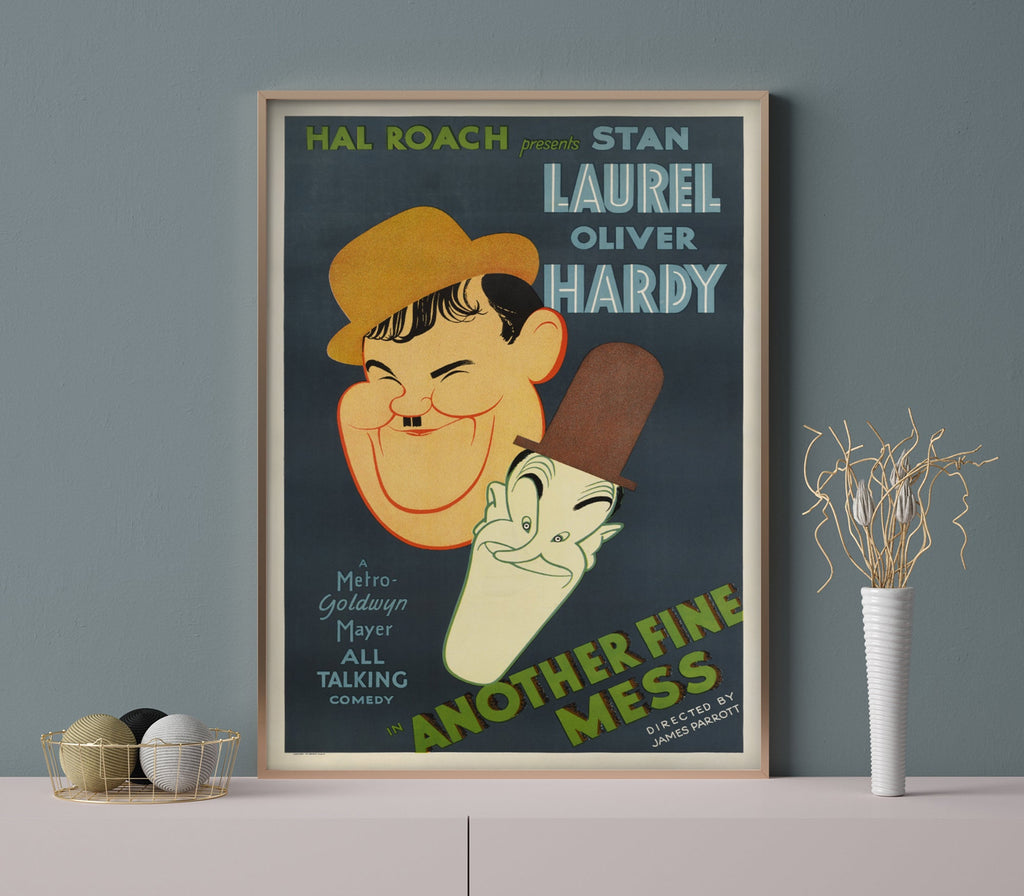 Laurel & Hardy Movie Poster - Jelly Moose