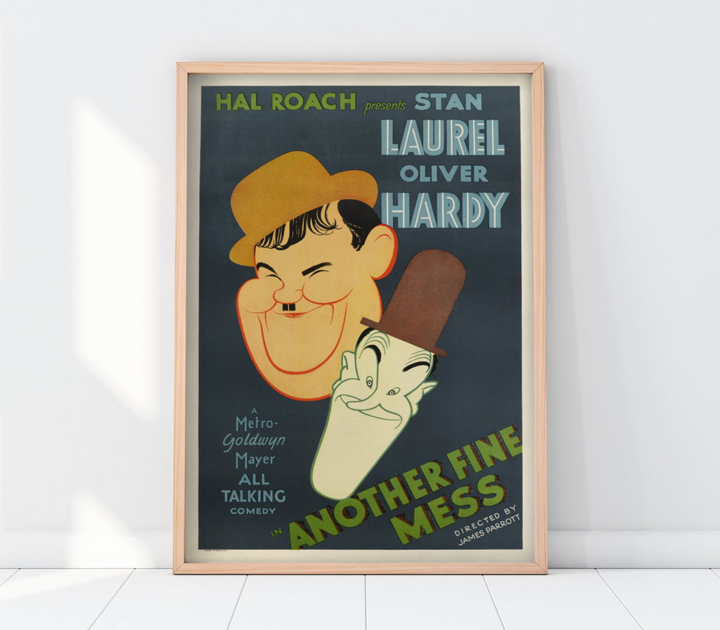 Laurel & Hardy Movie Poster - Jelly Moose