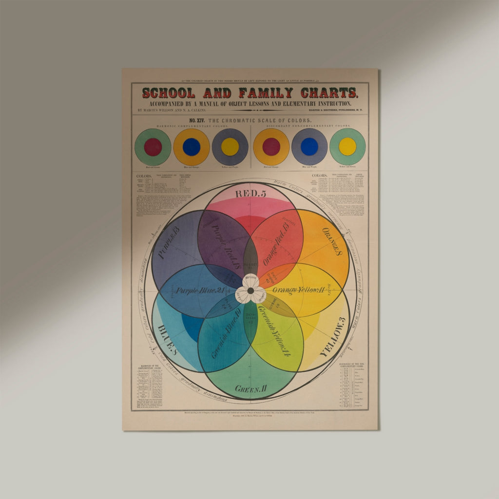 School & Family Charts No XIV. The Chromatic Scale of Colours - Jelly Moose