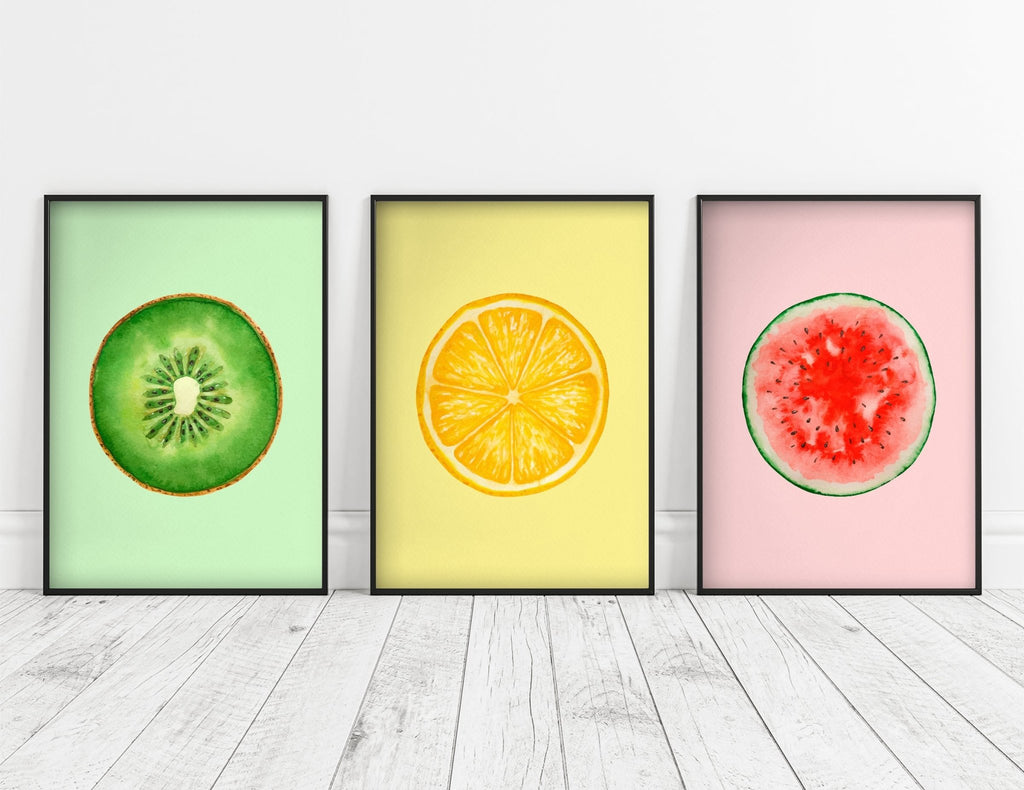 Set of 3 Cross Section Prints (Multi-Colour) - Jelly Moose