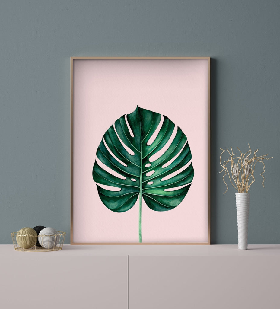 Monstera Leaf Print - Jelly Moose