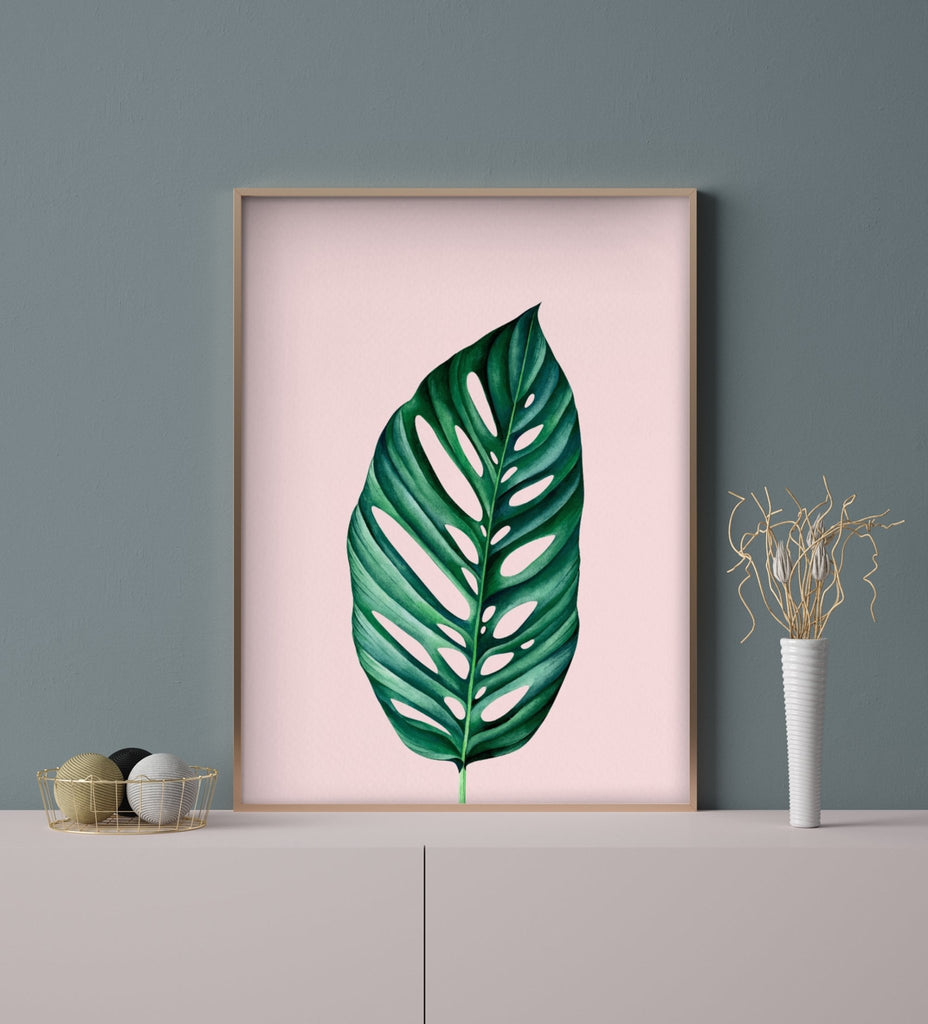 Monstera Leaf Print - Jelly Moose